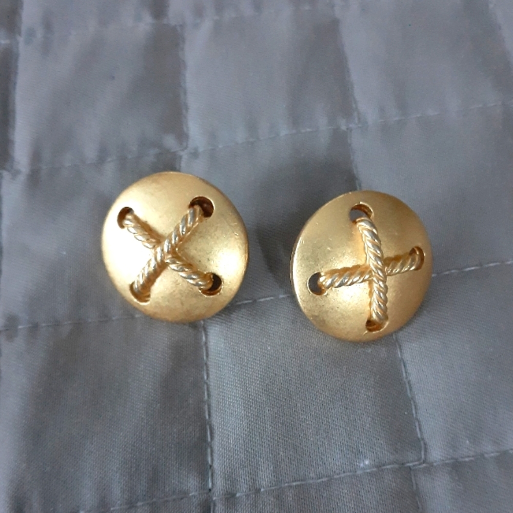 Vintage gold earrings